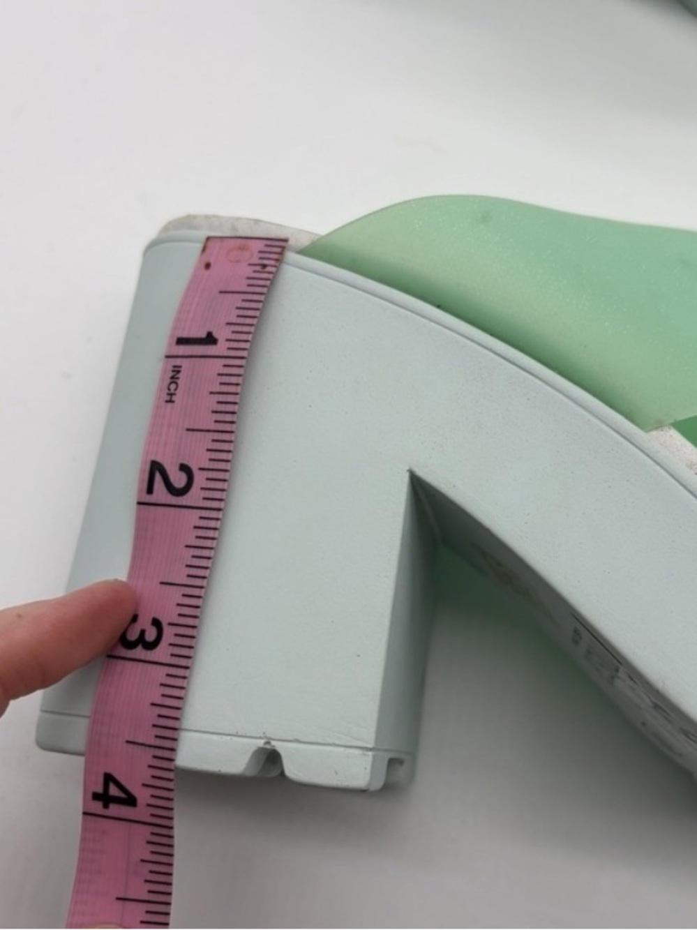 Miista London Mint Green Platform Mule Heels Size 8.5 Y2K 3.5” Heel - Picture 12 of 12